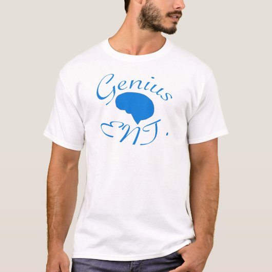 Genius Entertainment Blue logo T-shirt (Voorkant)