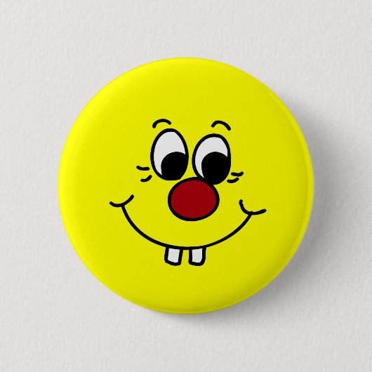 Genius Face Grumpey Ronde Button 5,7 Cm (Voorkant)