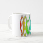 Genius Funny Rainbow Colors Typografie Koffiemok (Voorkant links)