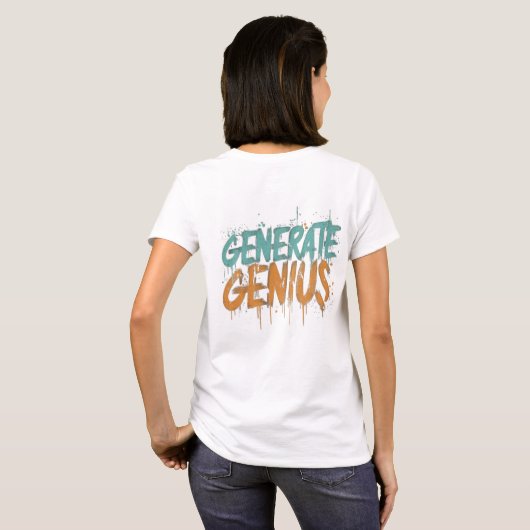 Genius genereren t-shirt (Achterkant volledig)