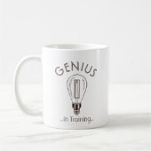 Genius in training Antiek lichtlamp Koffiemok (Links)