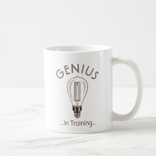 Genius in training Antiek lichtlamp Koffiemok (Rechts)