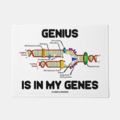 Genius is in mijn genen DNA Replication Humor Deurmat (Voorkant)