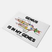 Genius is in mijn genen DNA Replication Humor Deurmat (Schuin)