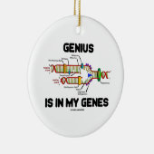 Genius is in mijn genen DNA Replication Humor Keramisch Ornament (Rechts)