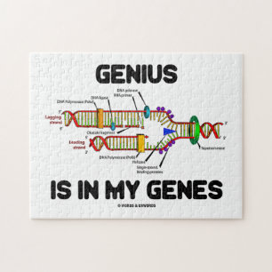 Genius is in mijn genen DNA Replication Humor Legpuzzel