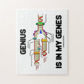 Genius is in mijn genen DNA Replication Humor Legpuzzel (Verticaal)
