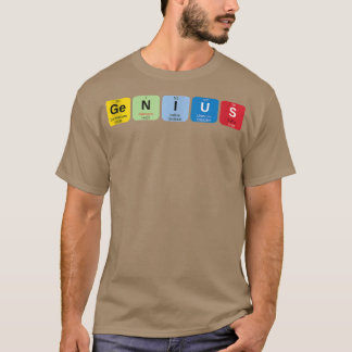 Genius met periodieke lijst van elementen Memories T-shirt