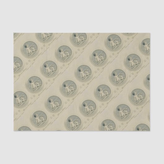 Genius of Music– Madame de Pompadour – Vintage Tissuepapier (Voorkant)