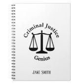 Genius op het gebied van strafrechtspleging notitieboek (Voorkant)