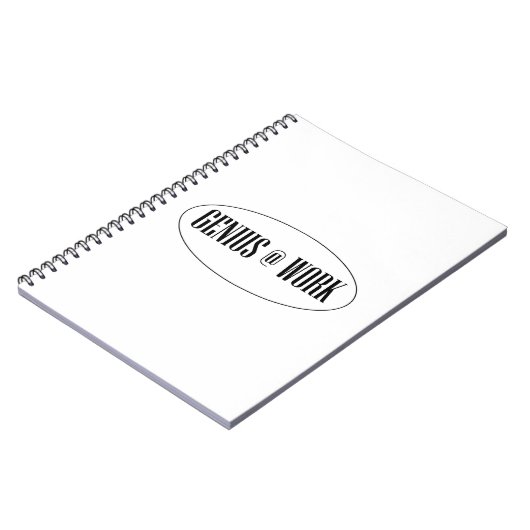 Genius op het werk Logo Notitieboek (Linkerzijde)