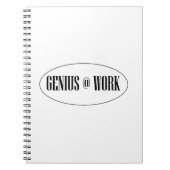Genius op het werk Logo Notitieboek (Voorkant)