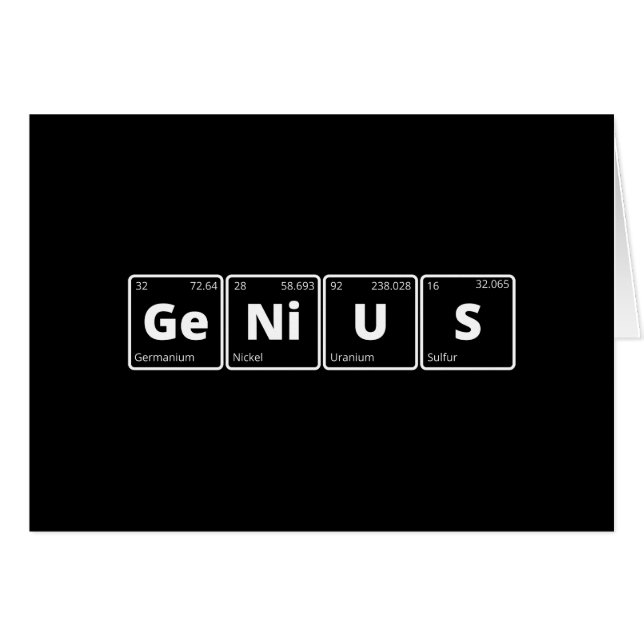 Genius - Periodic Table (Voorkant Horizontaal)