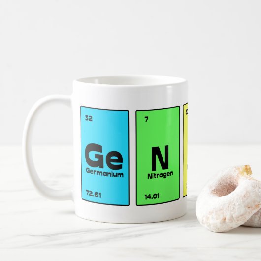 Genius Periodic Table Mok (Met donut)