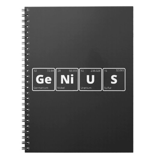 Genius - Periodic Table Notitieboek (Voorkant)