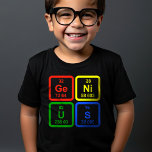 Genius Periodic Table of Elements Science T-shirt<br><div class="desc">Show je slimmeriken af met dit slimme "Genius" periodiek tafel T-shirt! Dit leuke ontwerp omschrijft "Genius" met behulp van de chemische symbolen voor Germanium (Ge), Nikkel (Ni), Uranium (U) en Zwavel (S). Perfect voor wetenschapsliefhebbers, docenten, studenten of iedereen die van een goede woordspeling houdt. Dit comfortabele en stijlvolle t-shirt is...</div>