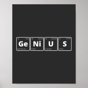 Genius - Periodic Table Poster