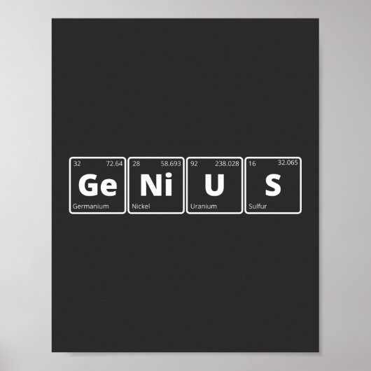 Genius - Periodic Table Poster (Voorkant)