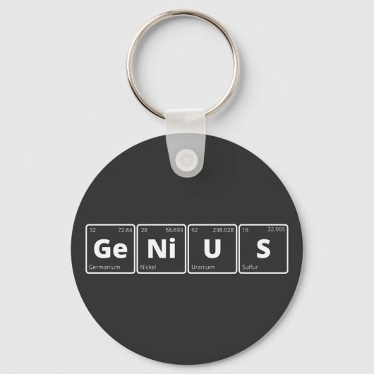 Genius - Periodic Table Sleutelhanger (Voorkant)