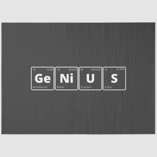 Genius - Periodic Table Tissuepapier (Voorkant)