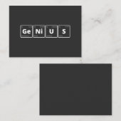 Genius - Periodic Table Visitekaartje (Voorkant / Achterkant)