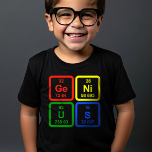 Genius Periodiek Systeem der Elementen Wetenschap T-shirt