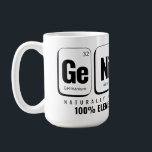 GENiUS Periodiek Systeem - Funny Science Design Koffiemok<br><div class="desc">GENiUS Periodic Table Design – Germanium, Nikkel, Uranium, Zwavel | Grappig Science Design voor nerds, studenten en docenten. Ontgrendel je innerlijke wetenschapper met dit slimme "GENiUS" -ontwerp dat is uitgewerkt met echte periodieke tafelelementen: Ge (Germanium, 32), Ni (Nikkel, 28), U (Uranium, 92), S (Zwavel, 16). Perfect voor wetenschapsliefhebbers, scheikunde geeks,...</div>