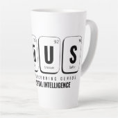 GENiUS Periodiek Systeem - Funny Science Design Latte Mok (Rechterhoek)