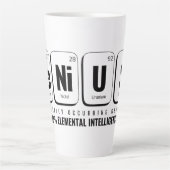 GENiUS Periodiek Systeem - Funny Science Design Latte Mok (Voorkant)