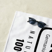 GENiUS Periodiek Systeem - Funny Science Design Strandlaken (In situ)