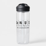 GENiUS Periodiek Systeem - Funny Science Design Waterfles<br><div class="desc">GENiUS Periodic Table Design – Germanium, Nikkel, Uranium, Zwavel | Grappig Science Design voor nerds, studenten en docenten. Ontgrendel je innerlijke wetenschapper met dit slimme "GENiUS" -ontwerp dat is uitgewerkt met echte periodieke tafelelementen: Ge (Germanium, 32), Ni (Nikkel, 28), U (Uranium, 92), S (Zwavel, 16). Perfect voor wetenschapsliefhebbers, scheikunde geeks,...</div>