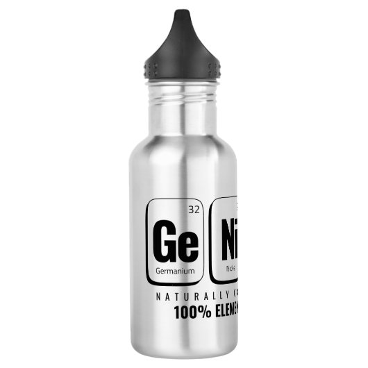 GENiUS Periodiek Systeem - Funny Science Design Waterfles (Links)