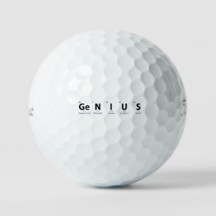 'Genius' Periodiek Systeem Wetenschap Humor Educat Golfballen