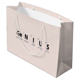 'Genius' Periodiek Systeem - Zachte Blush Beige Groot Cadeauzakje