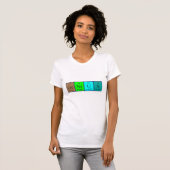 Genius periodiek table name shirt (Voorkant volledig)