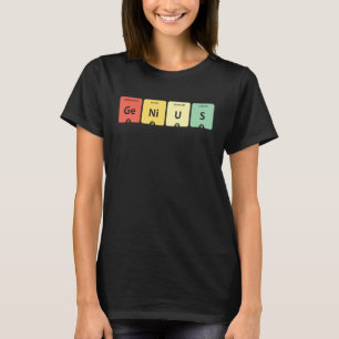 GeNiUS Periodieke Lijst van Elementen Ge Ni U T-shirt