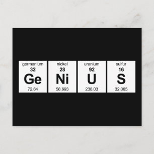 GeNiUS Periodieke Tabel Briefkaart
