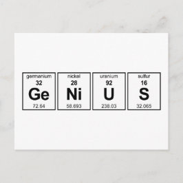 GeNiUS Periodieke Tabel Briefkaart