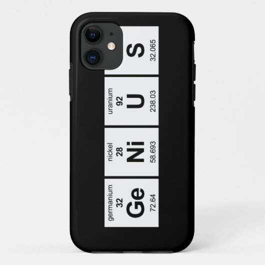 GeNiUS Periodieke Tabel Case-Mate iPhone Case (Achterkant)