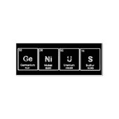 GeNiUS Periodieke tabel elementen stempel (Afrduk)