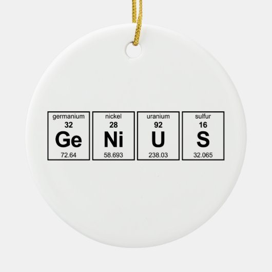 GeNiUS Periodieke Tabel Keramisch Ornament (Voorkant)