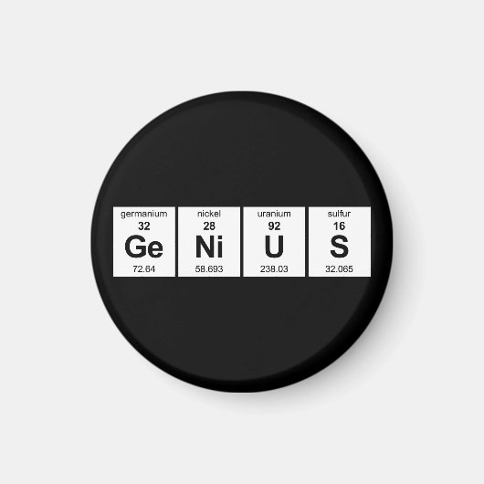 GeNiUS Periodieke Tabel Magneet (Voorkant)