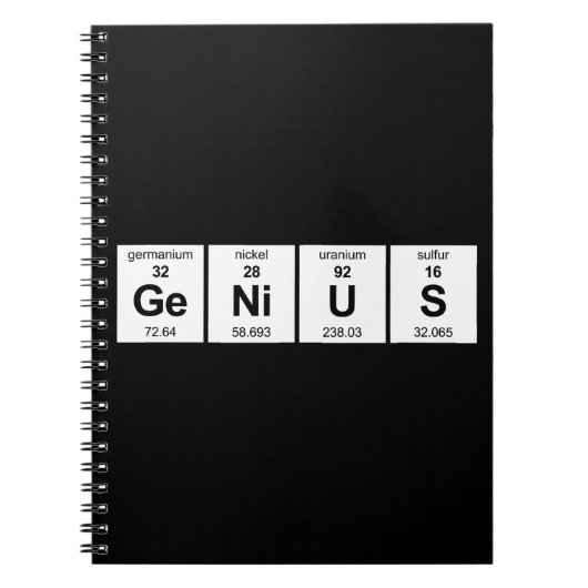 GeNiUS Periodieke Tabel Notitieboek (Voorkant)