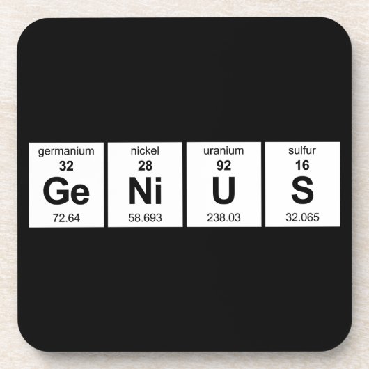 GeNiUS Periodieke Tabel Onderzetter (Voorkant)