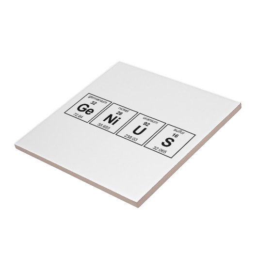 GeNiUS Periodieke Tabel Tegeltje (Zijkant)
