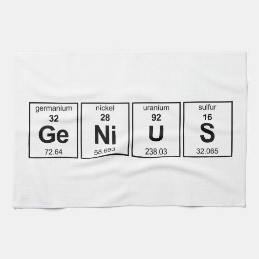 GeNiUS Periodieke Tabel Theedoek (Horizontaal)
