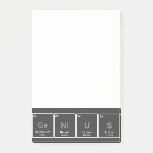 GeNiUS Periodieke Tabelelementen Post-it noten Post-it® Notes (Voorkant)