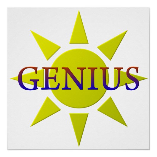 Genius Poster (Voorkant)