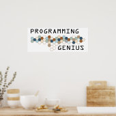 Genius programmeren poster (Keuken)