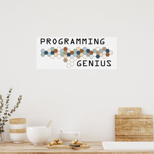 Genius programmeren poster (Keuken)